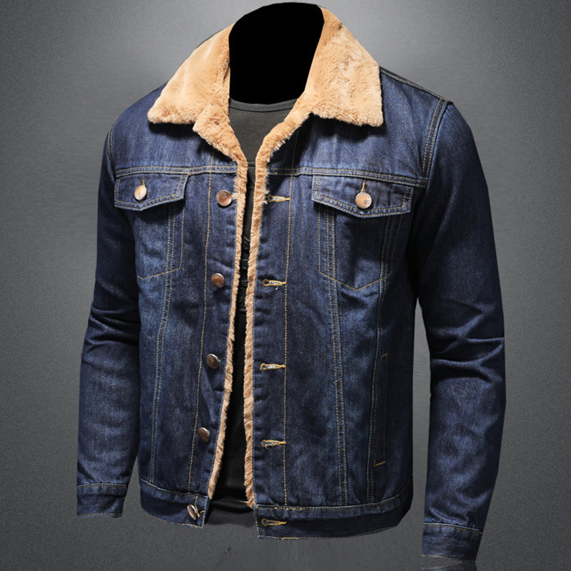 Jackson Men’s Denim Jacket – Warm Lined Jean Jacket with Classic Button Closure