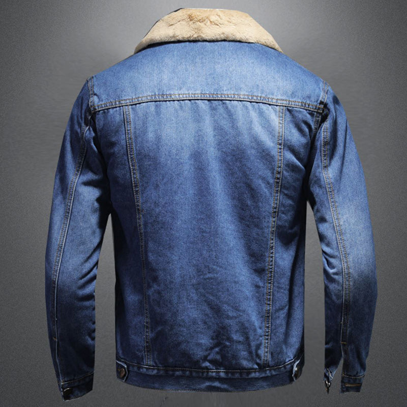 Jackson Men’s Denim Jacket – Warm Lined Jean Jacket with Classic Button Closure