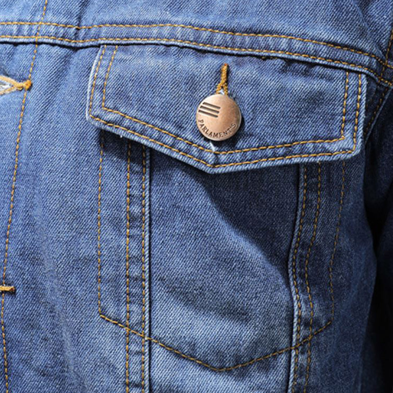 Jackson Men’s Denim Jacket – Warm Lined Jean Jacket with Classic Button Closure