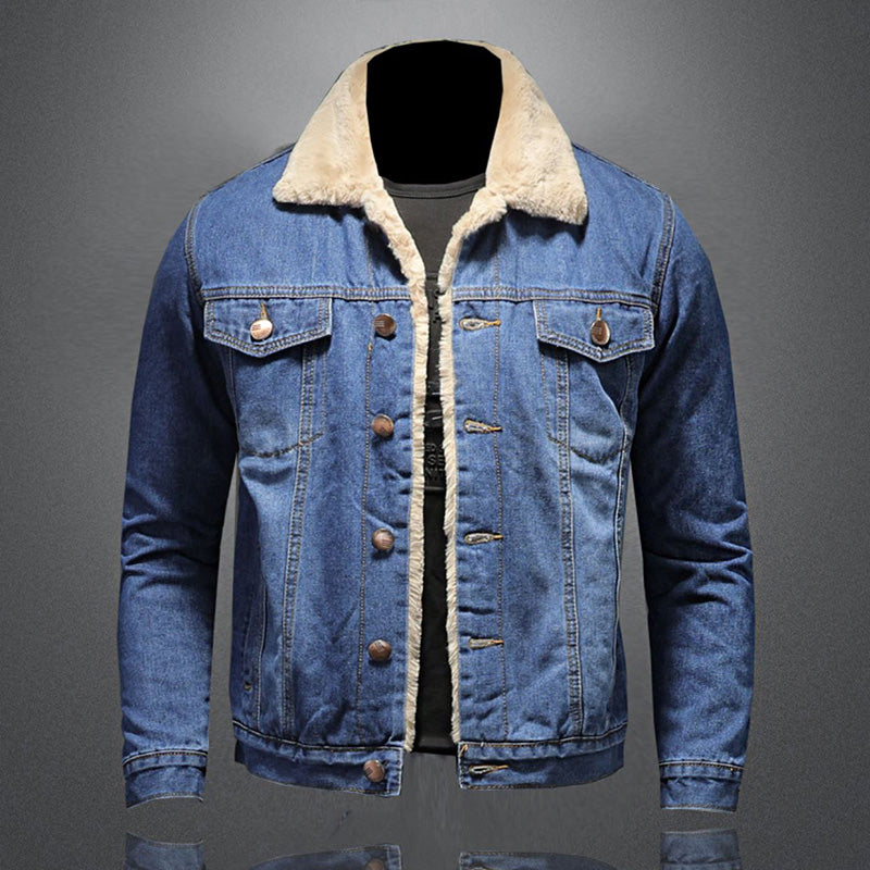 Jackson Men’s Denim Jacket – Warm Lined Jean Jacket with Classic Button Closure