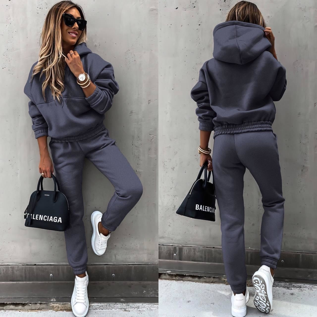 Elane Women’s Jogging Set – Soft Breathable Lounge Set with Modern Relaxed Fit