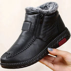 Angela Women’s Winter Boots – Warm Fur-Lined Zip Boots with Non-Slip Sole