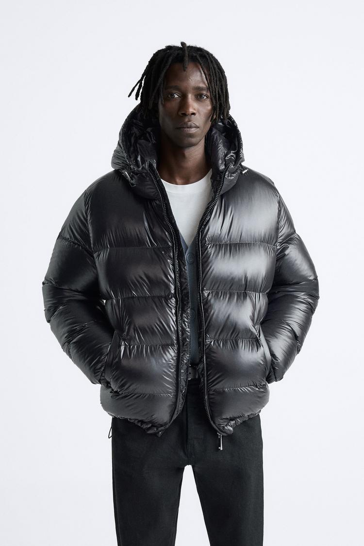 Sean Men’s Puffer Jacket – Warm Windproof Winter Coat with Zip Pockets & Slim Fit