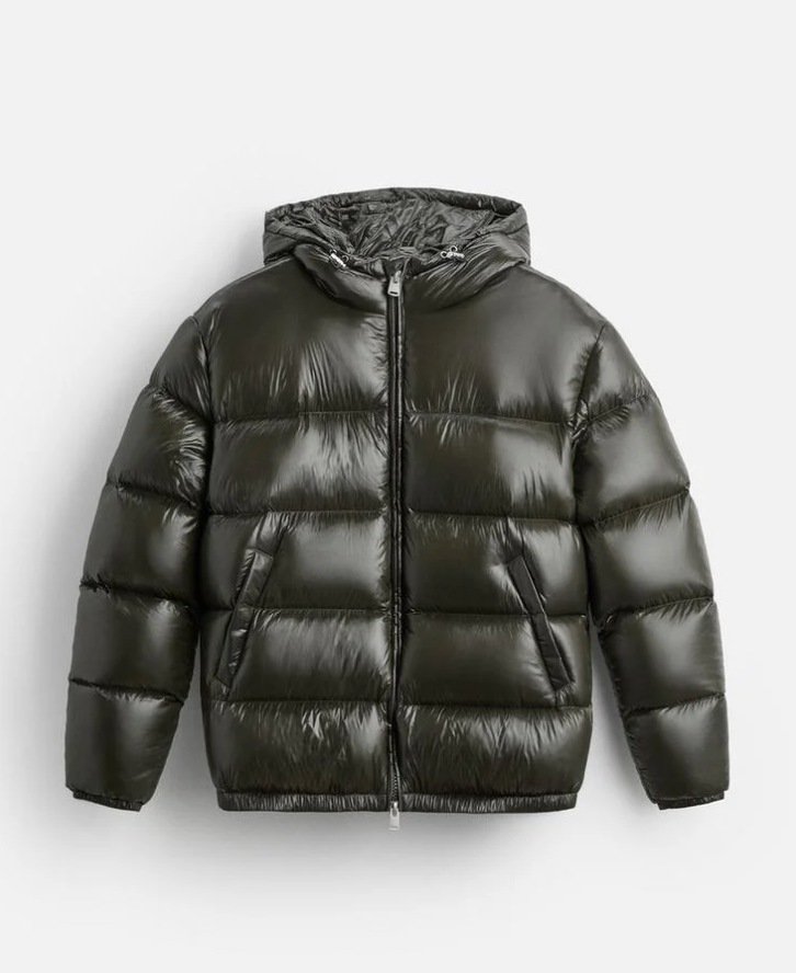 Sean Men’s Puffer Jacket – Warm Windproof Winter Coat with Zip Pockets & Slim Fit