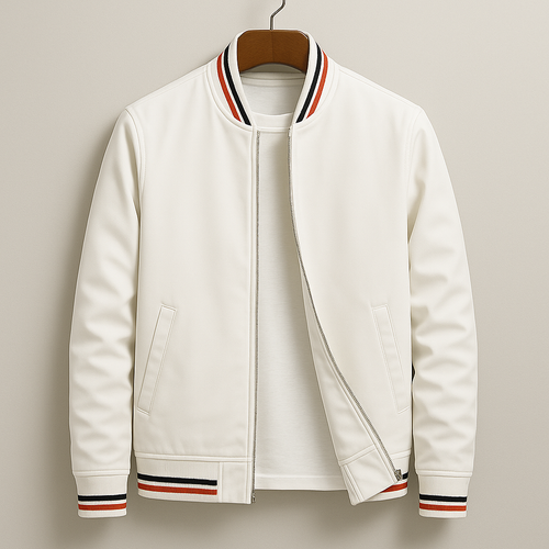 Bob Men’s Varsity Bomber Jacket – Lightweight Casual Zip-Up Coat for Mid-Season