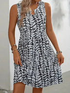 Hannie Women’s Mini Summer Dress – Sleeveless Printed Beach Dress with Lightweight Fit