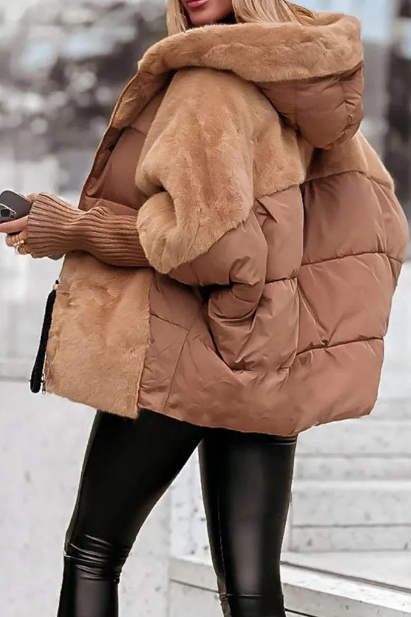 Amara Women’s Winter Jacket – Warm Multicolour Coat for Outdoor & Everyday Wear