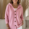 Cataleya Women’s Hooded Cardigan – Soft Cashmere Feel Knit with Elegant Relaxed Fit