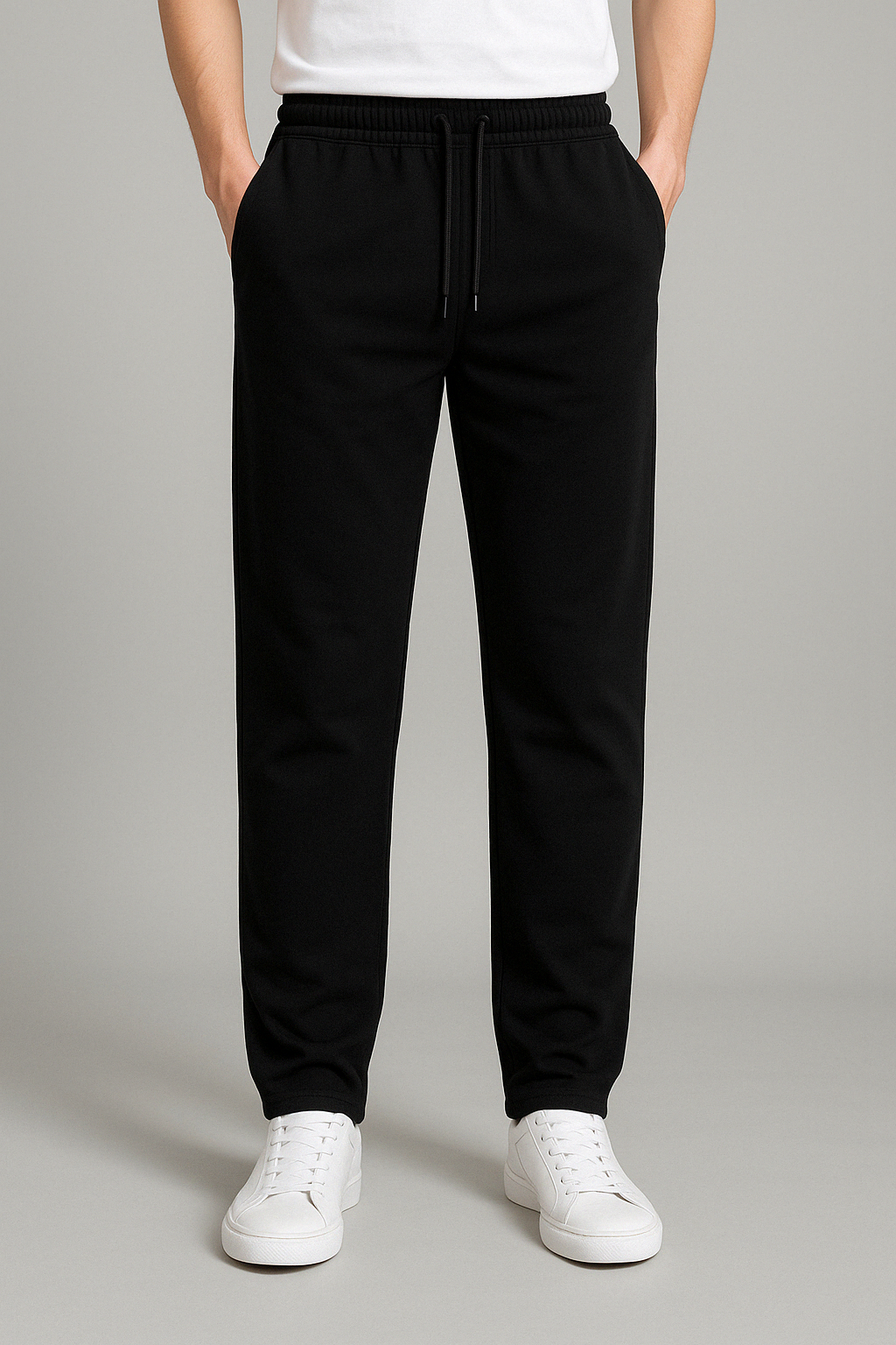 Larry Men’s Joggers – Premium Cotton Sweatpants with Adjustable Waist & Straight Fit