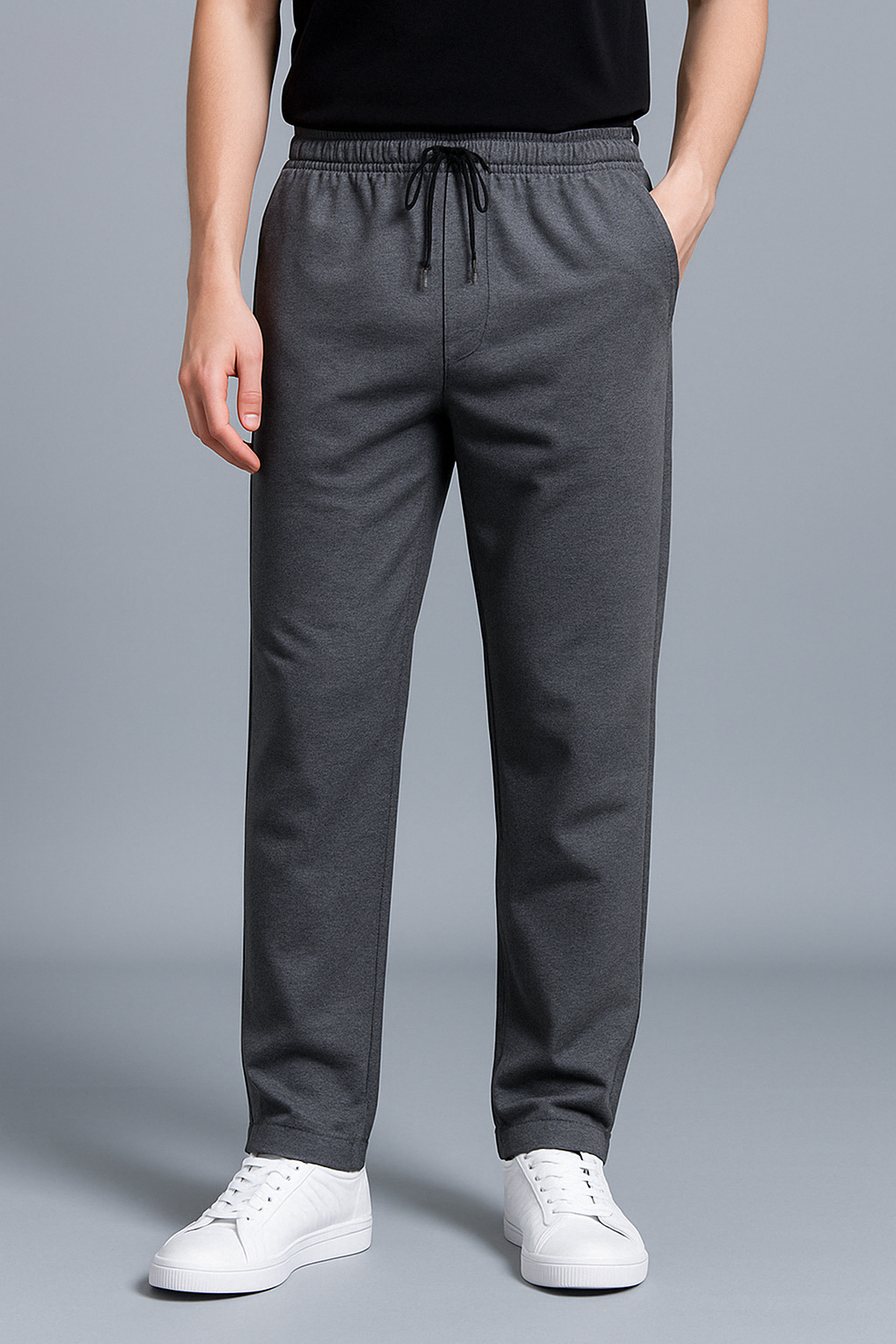 Larry Men’s Joggers – Premium Cotton Sweatpants with Adjustable Waist & Straight Fit
