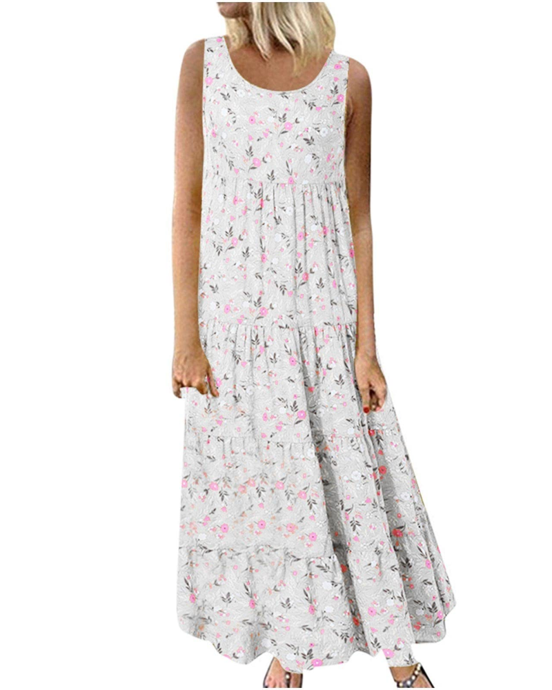 Genevieve Women’s Summer Sundress – Lightweight A-Line Beach Party Dress
