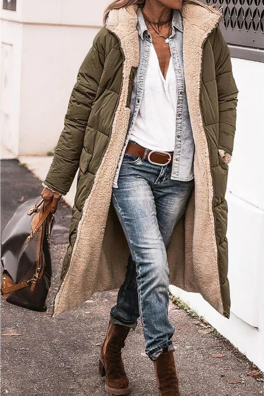 Theodora Women’s Reversible Coat – Warm Elegant Winter Jacket with Modern Fit