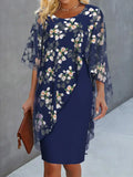 Lysiane Women’s Floral Chiffon Dress – Elegant Flowy Dress with Lightweight Comfort