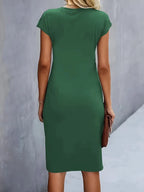Katrien Women’s Midi Dress – Elegant Tailored Fit with Timeless Chic Design
