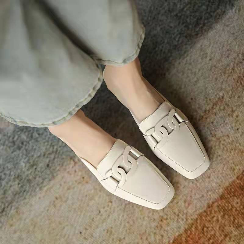 Emily Women’s Mary Jane Loafers – Genuine Leather Comfort Shoes with Chunky Heel