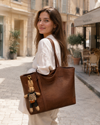 Emma Women’s Tote Bag – Vintage Vegan Leather Shoulder Bag with Spacious Design
