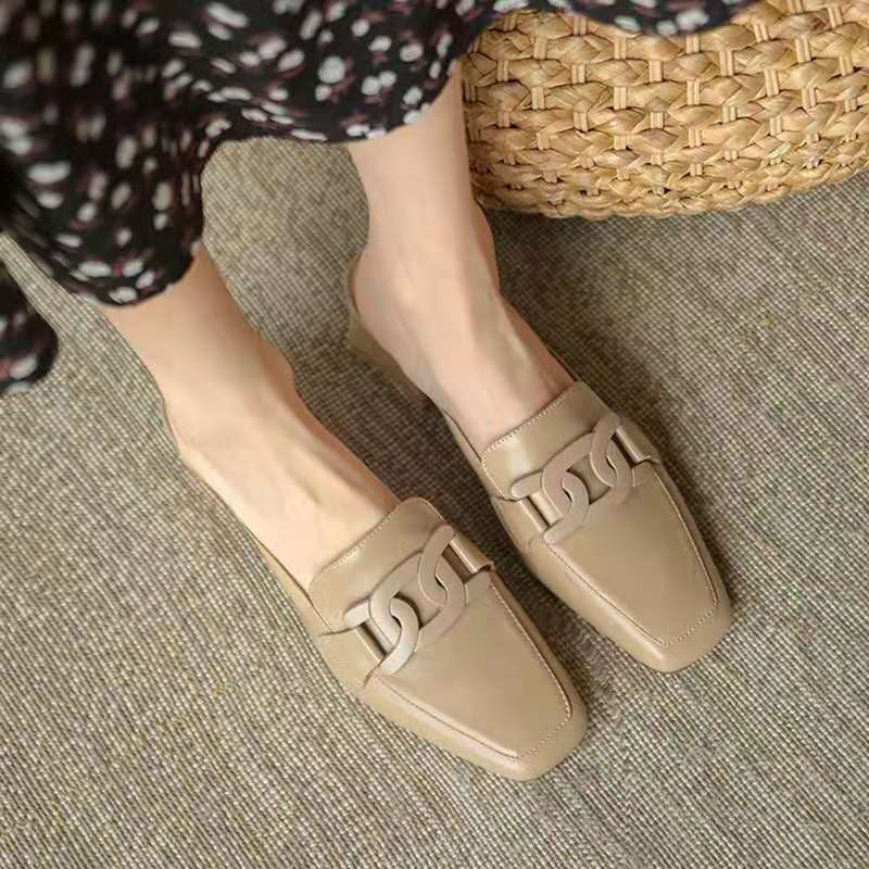 Emily Women’s Mary Jane Loafers – Genuine Leather Comfort Shoes with Chunky Heel