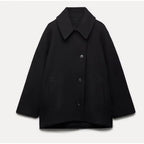 Lainey Women’s Oversized Wool Coat – Elegant Warm Long Winter Jacket for Everyday Chic