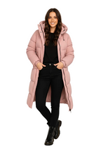 Laura Women’s Long Puffer Coat – Oversized Quilted Winter Jacket with Warm Padding