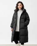 Laura Women’s Long Parka Coat – Warm Hooded Winter Jacket with Relaxed Fit