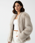 Julien Women’s Faux Fur Coat – Warm Elegant Winter Jacket with Relaxed Chic Fit