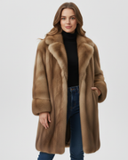 Emily Women’s Long Winter Coat – Elegant Warm Maxi Coat with Timeless Chic Fit