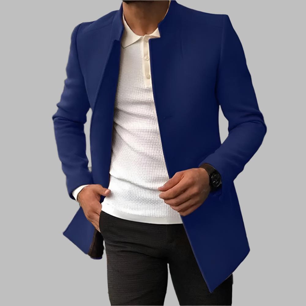 Alain Men’s Wool Coat – Elegant Tailored Winter Overcoat with Modern Classic Fit