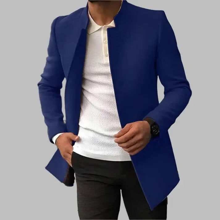 Alain Men’s Wool Coat – Elegant Tailored Winter Overcoat with Modern Classic Fit