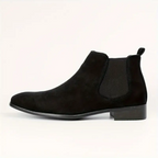 Luis Men’s Chelsea Boots – Premium Leather Ankle Boots with Elastic Side Panels
