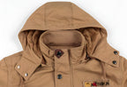 Logan Men’s Military Jacket – Waterproof Fleece-Lined Coat with Adjustable Fit