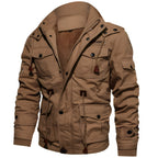 Logan Men’s Military Jacket – Waterproof Fleece-Lined Coat with Adjustable Fit