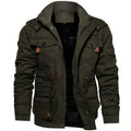 Logan Men’s Military Jacket – Waterproof Fleece-Lined Coat with Adjustable Fit