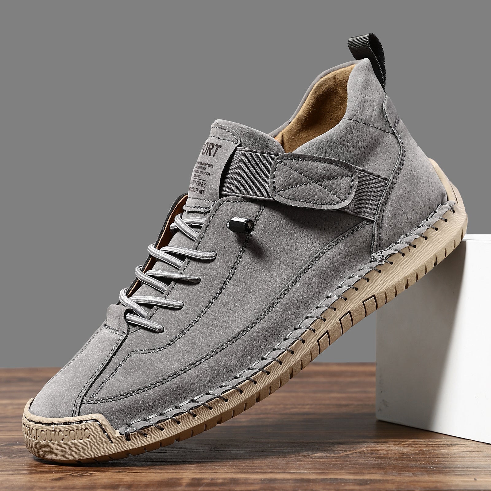 Evie Women’s Comfort Sneakers – Lightweight Breathable Slip-On Leather Trainers