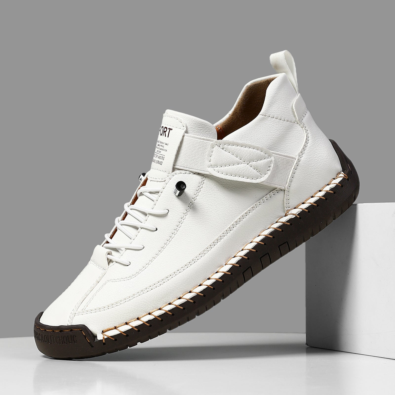 Evie Women’s Comfort Sneakers – Lightweight Breathable Slip-On Leather Trainers