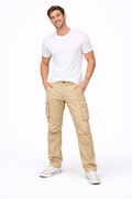 James Men's Cargo Trousers – Breathable Cotton Workwear Pants with Utility Pockets