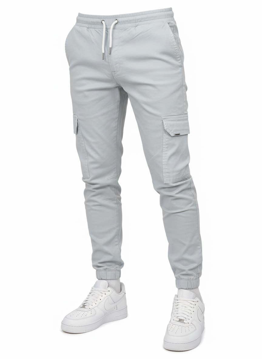 Mariano Men’s Cargo Trousers – Slim Fit Jogger Pants with Elastic Waist & Pockets