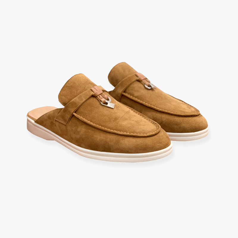 Emary Women’s Slip-On Mules – Minimalist Comfort Sandals with Buckle Detail