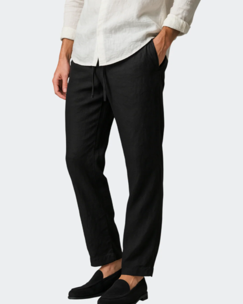 Oliver Men’s Linen Pants – Relaxed Fit Casual Summer Trousers