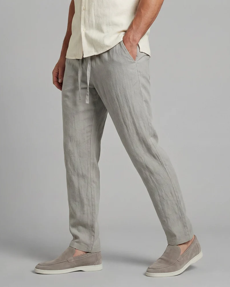 Sien Men’s Wide Leg Trousers – Lightweight Casual Pants for Warm Weather