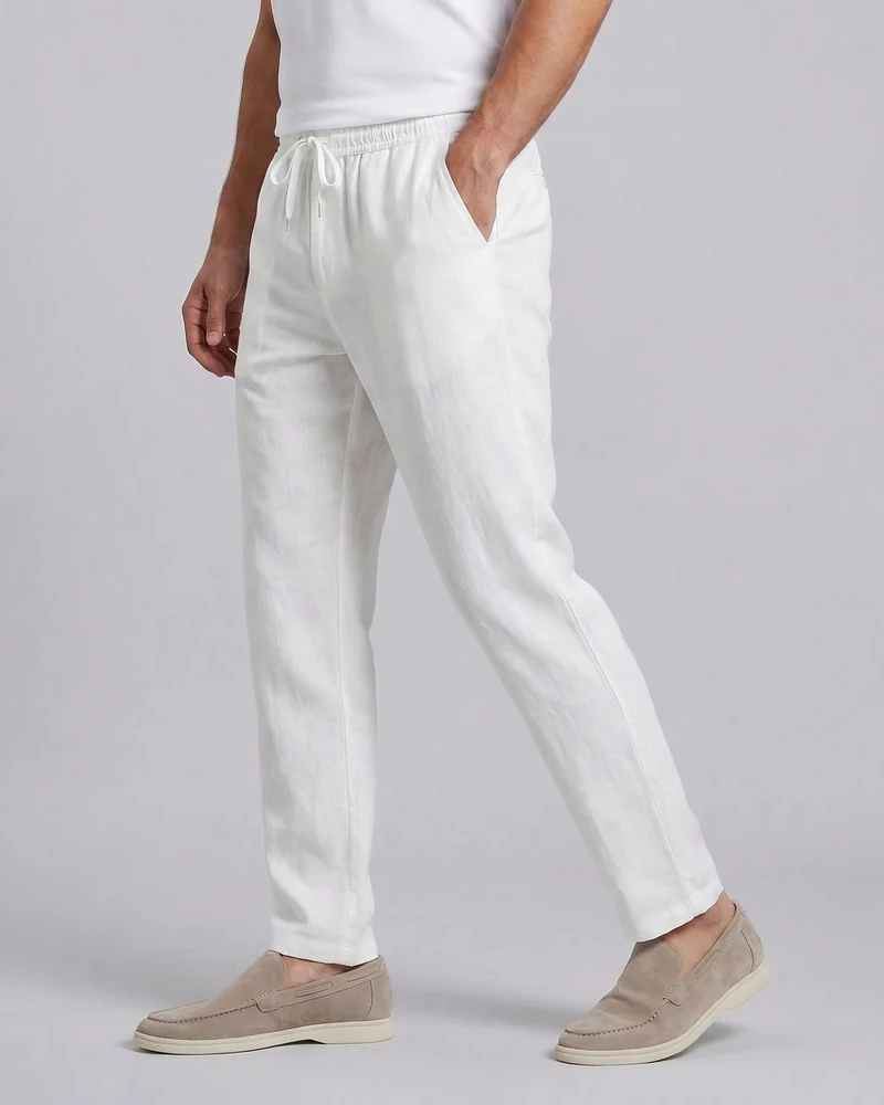 Sien Men’s Wide Leg Trousers – Lightweight Casual Pants for Warm Weather