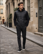 Benjamin Men’s Quilted Jacket – Lightweight Warm Zip-Up Coat for Autumn & Winter