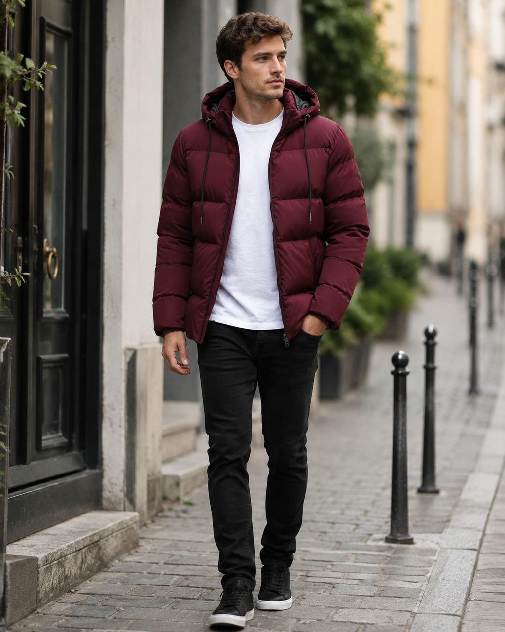 Oliver Men’s Winter Parka – Waterproof Hooded Puffer Jacket with Quilted Lining