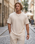 Hunter Men's Summer Tracksuit Set – Casual T-Shirt & Drawstring Shorts Co-Ord