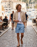 Caleb Men’s Summer Shorts – Breathable Relaxed Fit Casual Beach Shorts