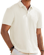Oliver Men's Knit Polo Shirt – Vintage Stretch Summer Golf & Vacation Polo