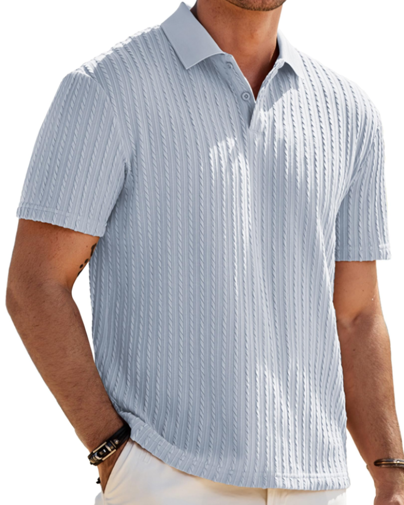 Oliver Men's Knit Polo Shirt – Vintage Stretch Summer Golf & Vacation Polo