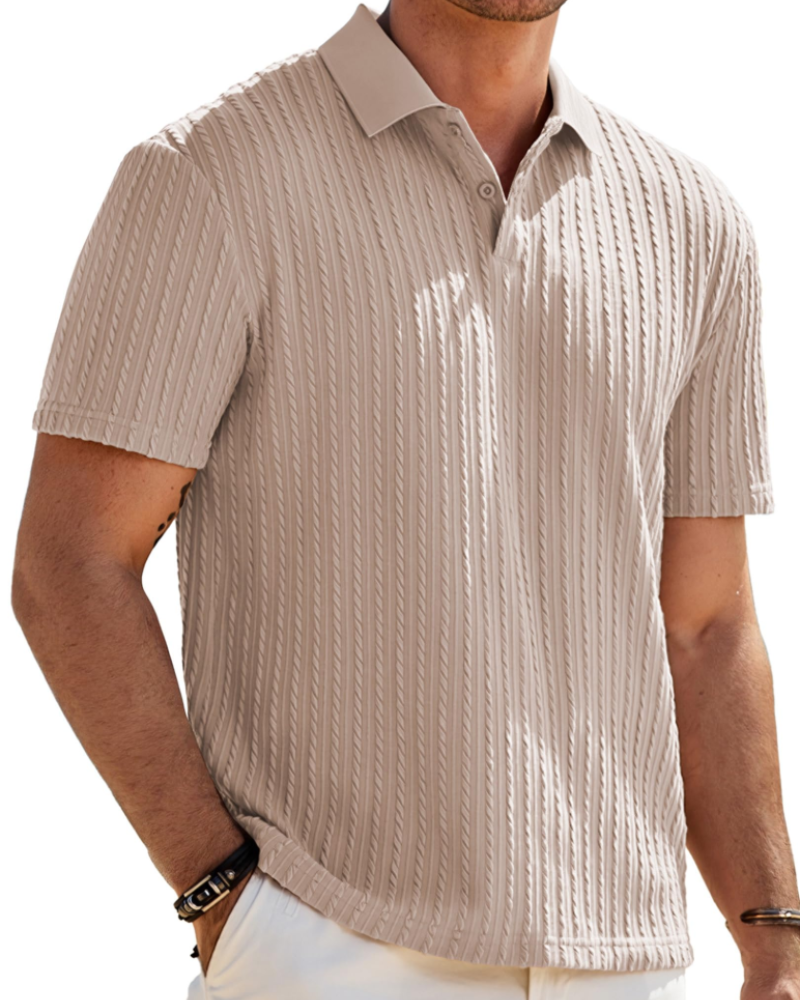 Oliver Men's Knit Polo Shirt – Vintage Stretch Summer Golf & Vacation Polo
