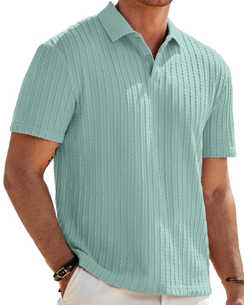 Oliver Men's Knit Polo Shirt – Vintage Stretch Summer Golf & Vacation Polo