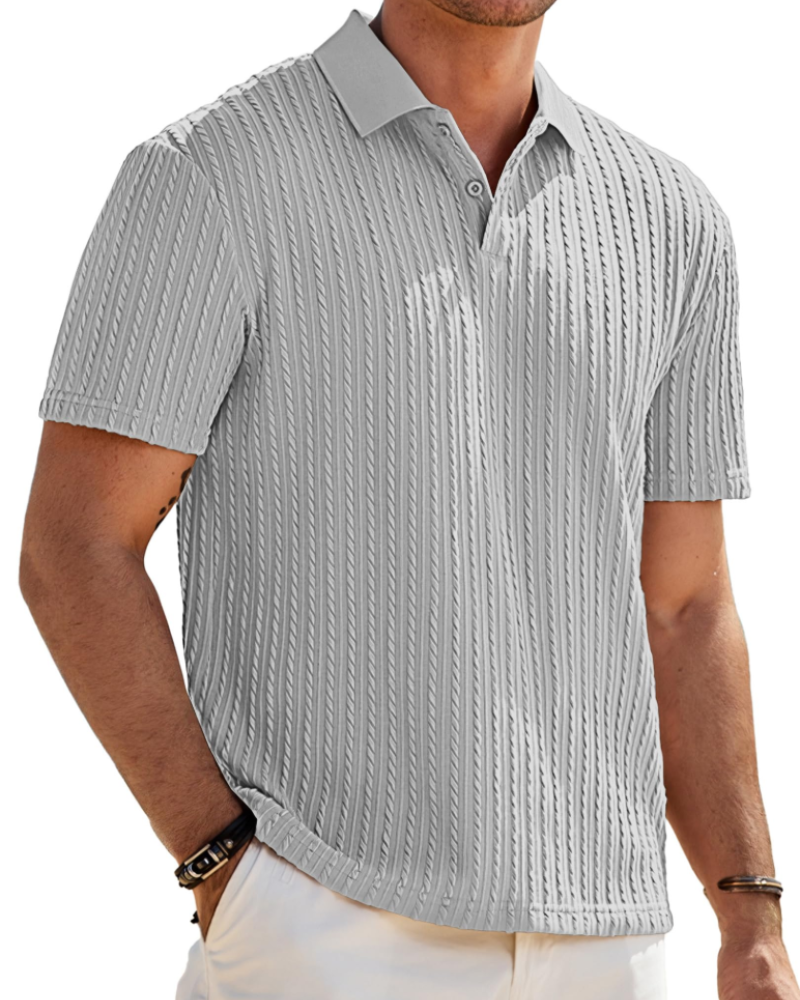 Oliver Men's Knit Polo Shirt – Vintage Stretch Summer Golf & Vacation Polo