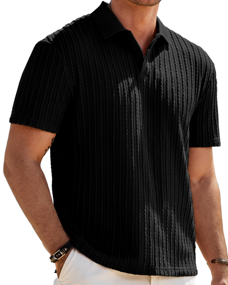 Oliver Men's Knit Polo Shirt – Vintage Stretch Summer Golf & Vacation Polo